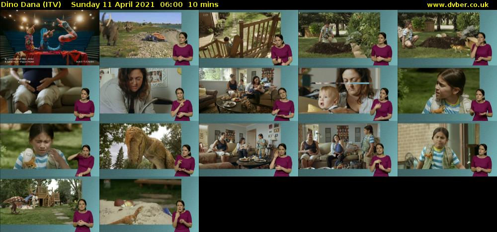 Dino Dana (ITV) Sunday 11 April 2021 06:00 - 06:10