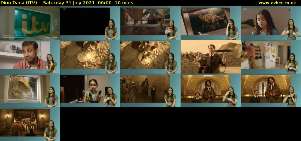 Dino Dana (ITV) Saturday 31 July 2021 06:00 - 06:10