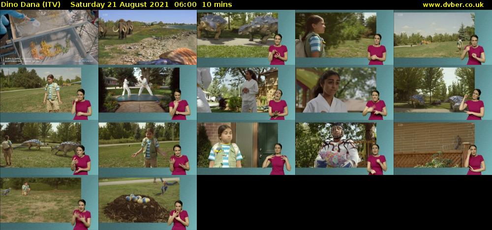 Dino Dana (ITV) Saturday 21 August 2021 06:00 - 06:10