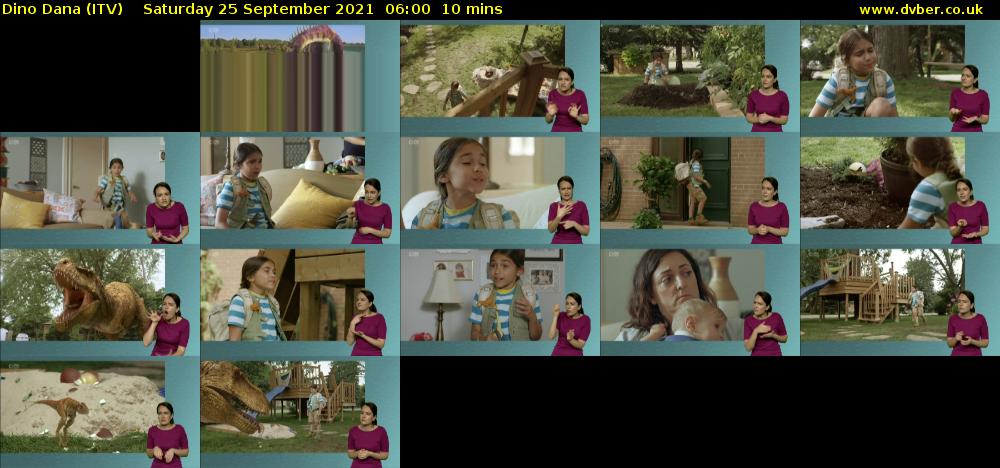 Dino Dana (ITV) Saturday 25 September 2021 06:00 - 06:10
