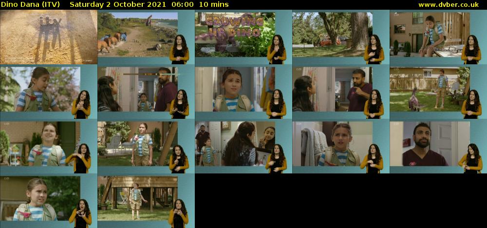 Dino Dana (ITV) Saturday 2 October 2021 06:00 - 06:10