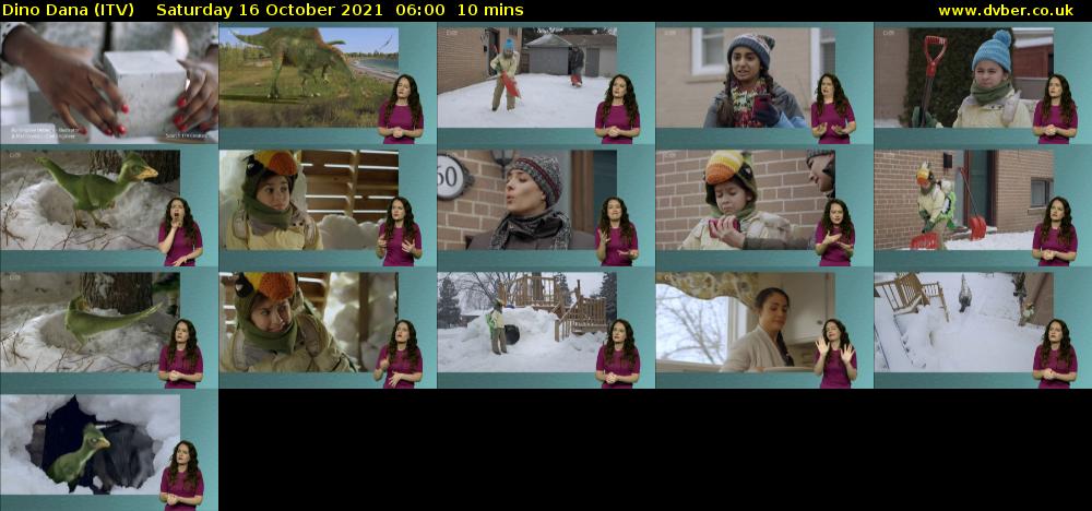 Dino Dana (ITV) Saturday 16 October 2021 06:00 - 06:10