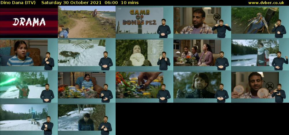 Dino Dana (ITV) Saturday 30 October 2021 06:00 - 06:10