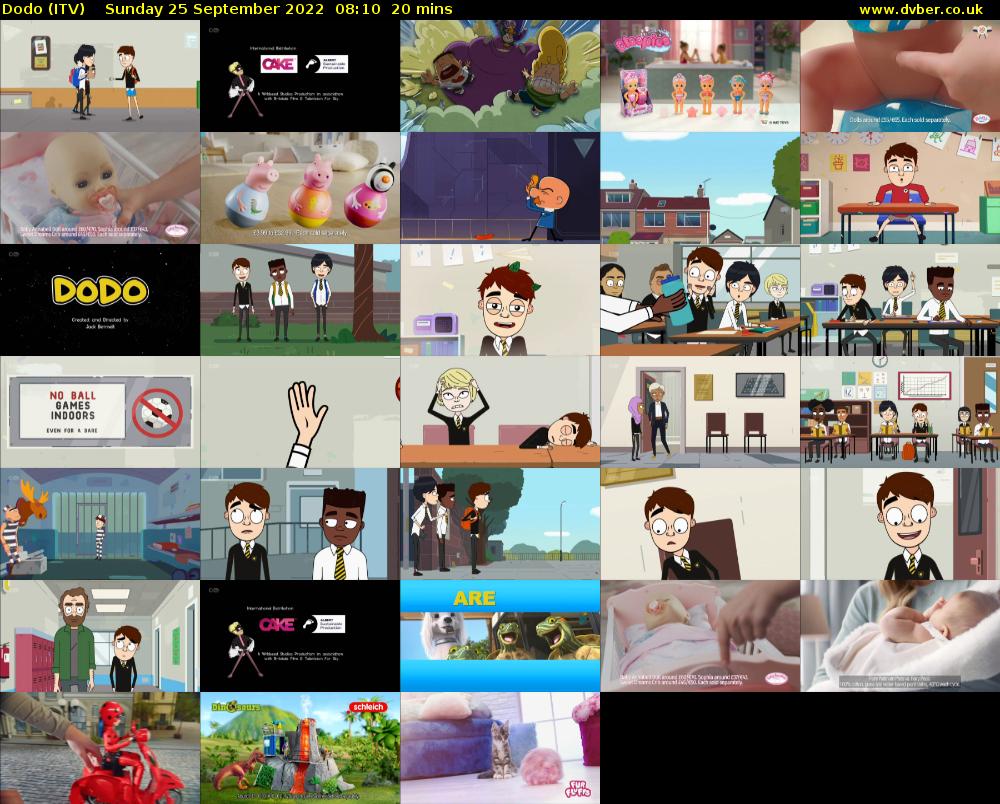 Dodo (ITV) Sunday 25 September 2022 08:10 - 08:30