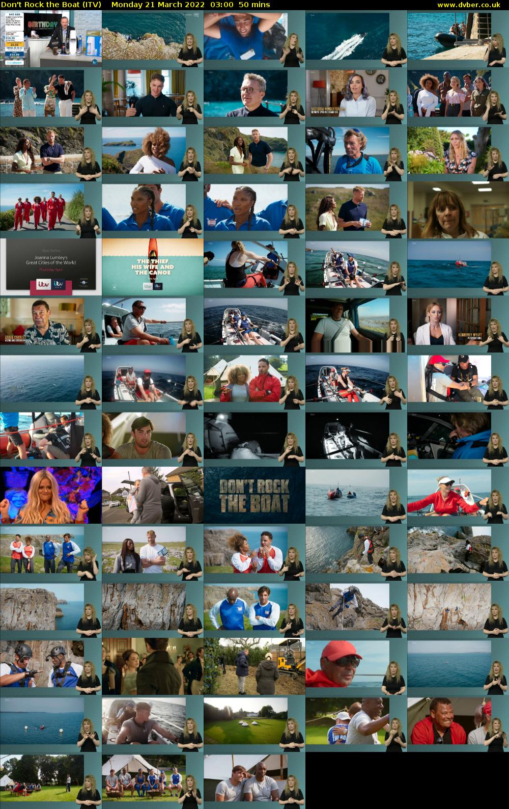 Don't Rock the Boat (ITV) Monday 21 March 2022 03:00 - 03:50