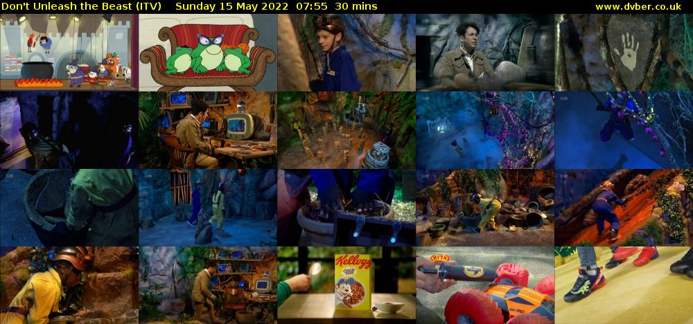 Don't Unleash the Beast (ITV) Sunday 15 May 2022 07:55 - 08:25