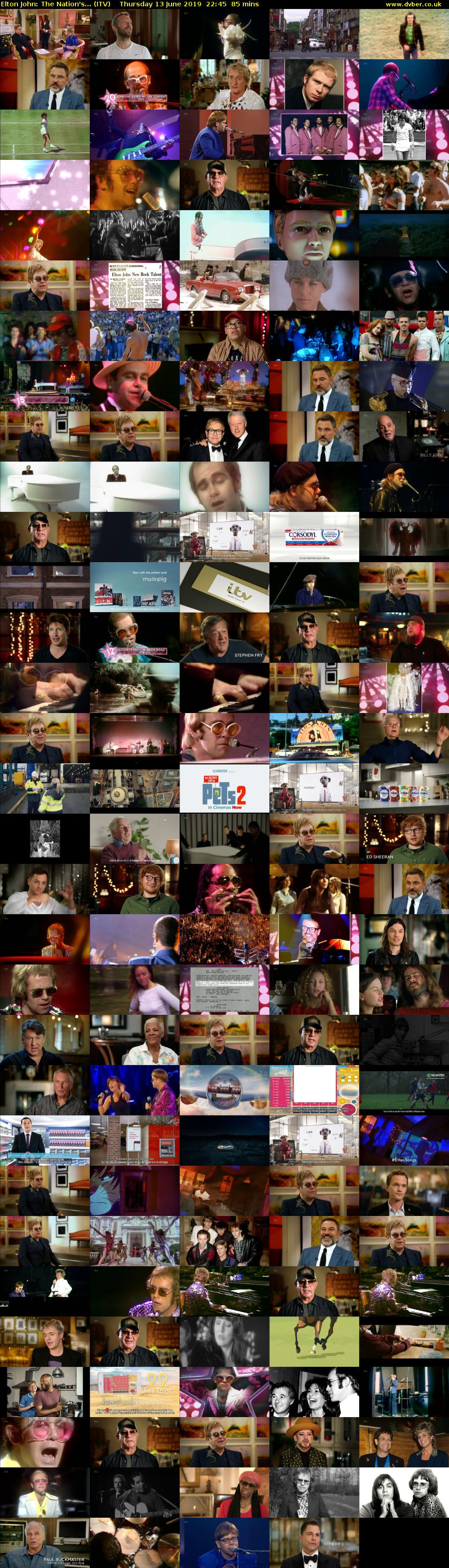 Elton John: The Nation's... (ITV) Thursday 13 June 2019 22:45 - 00:10