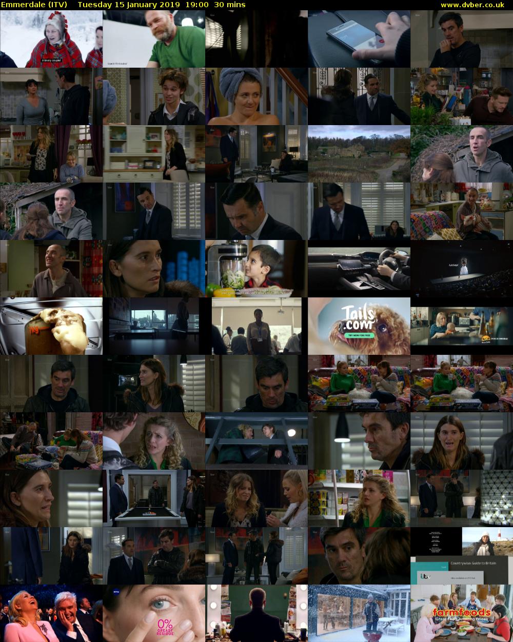 Emmerdale (ITV) Tuesday 15 January 2019 19:00 - 19:30