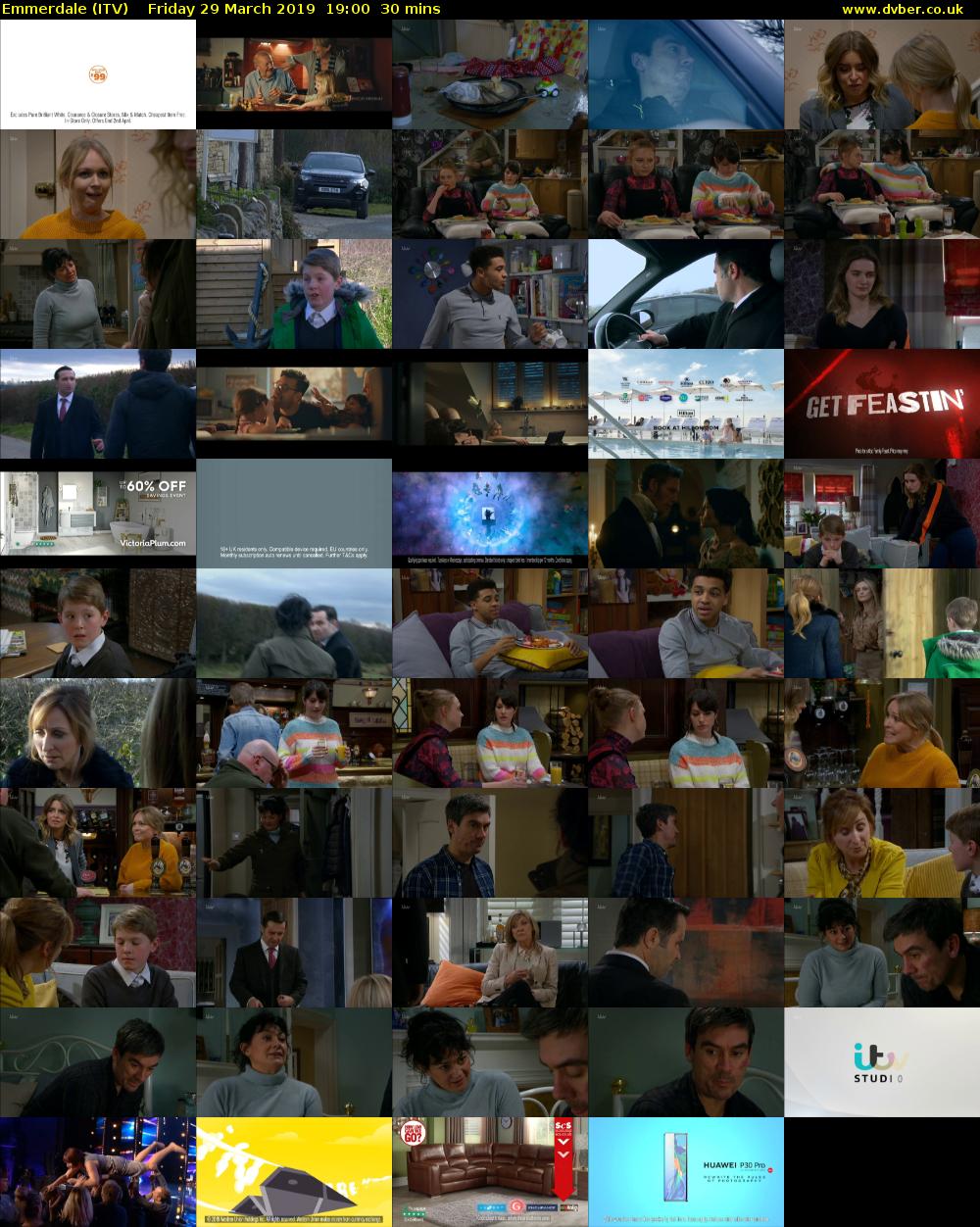 Emmerdale (ITV) Friday 29 March 2019 19:00 - 19:30