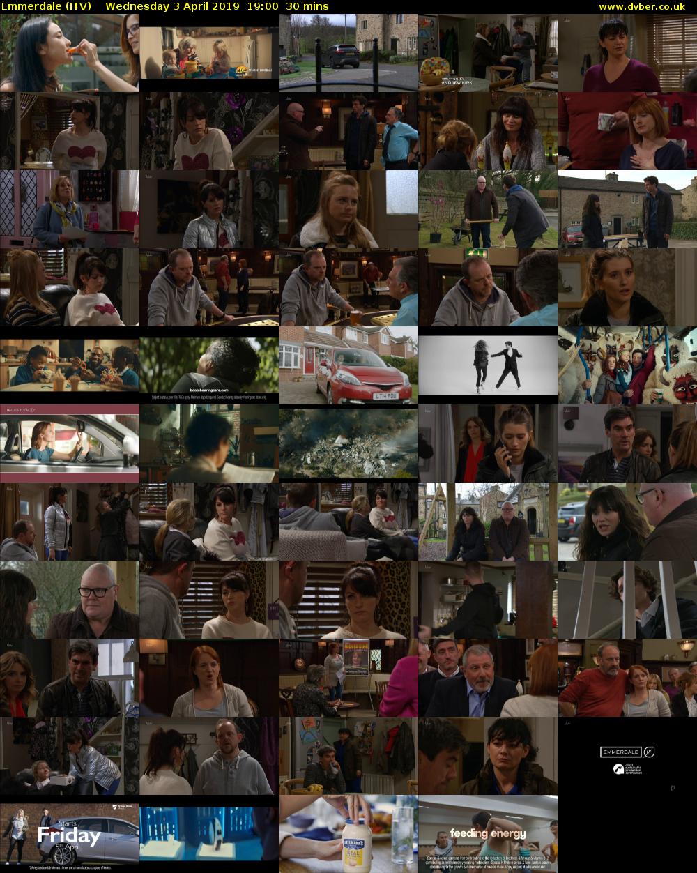 Emmerdale (ITV) Wednesday 3 April 2019 19:00 - 19:30