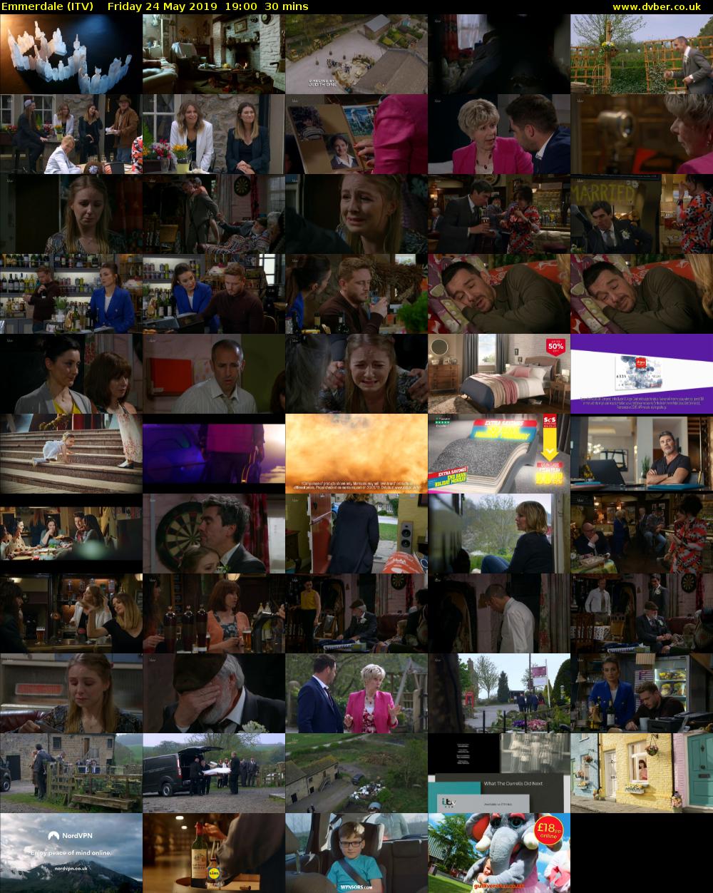 Emmerdale (ITV) Friday 24 May 2019 19:00 - 19:30