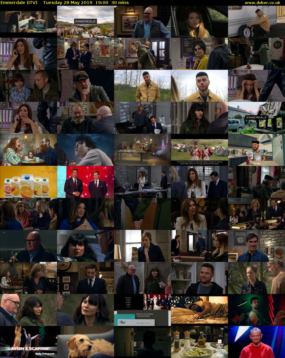 Emmerdale (ITV) Tuesday 28 May 2019 19:00 - 19:30