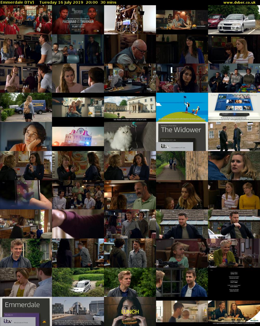 Emmerdale (ITV) Tuesday 16 July 2019 20:00 - 20:30