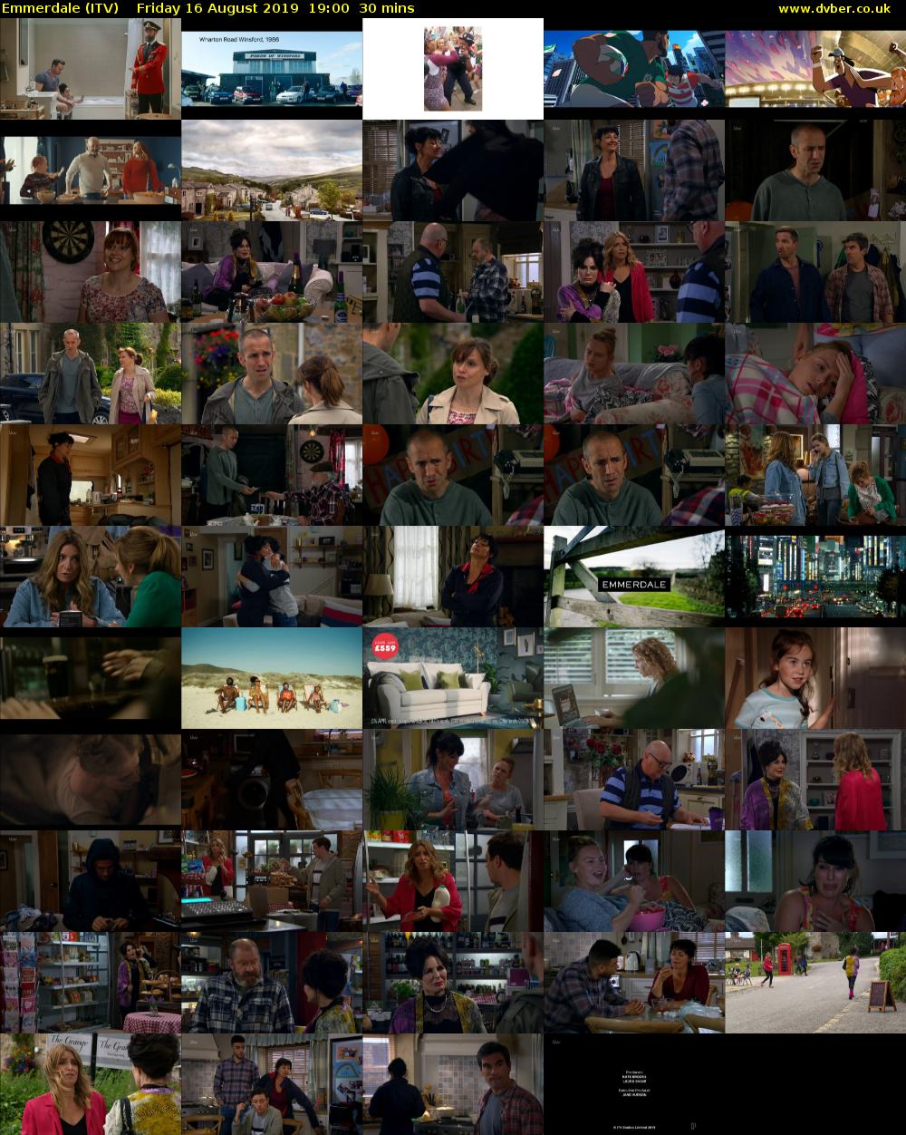 Emmerdale (ITV) Friday 16 August 2019 19:00 - 19:30