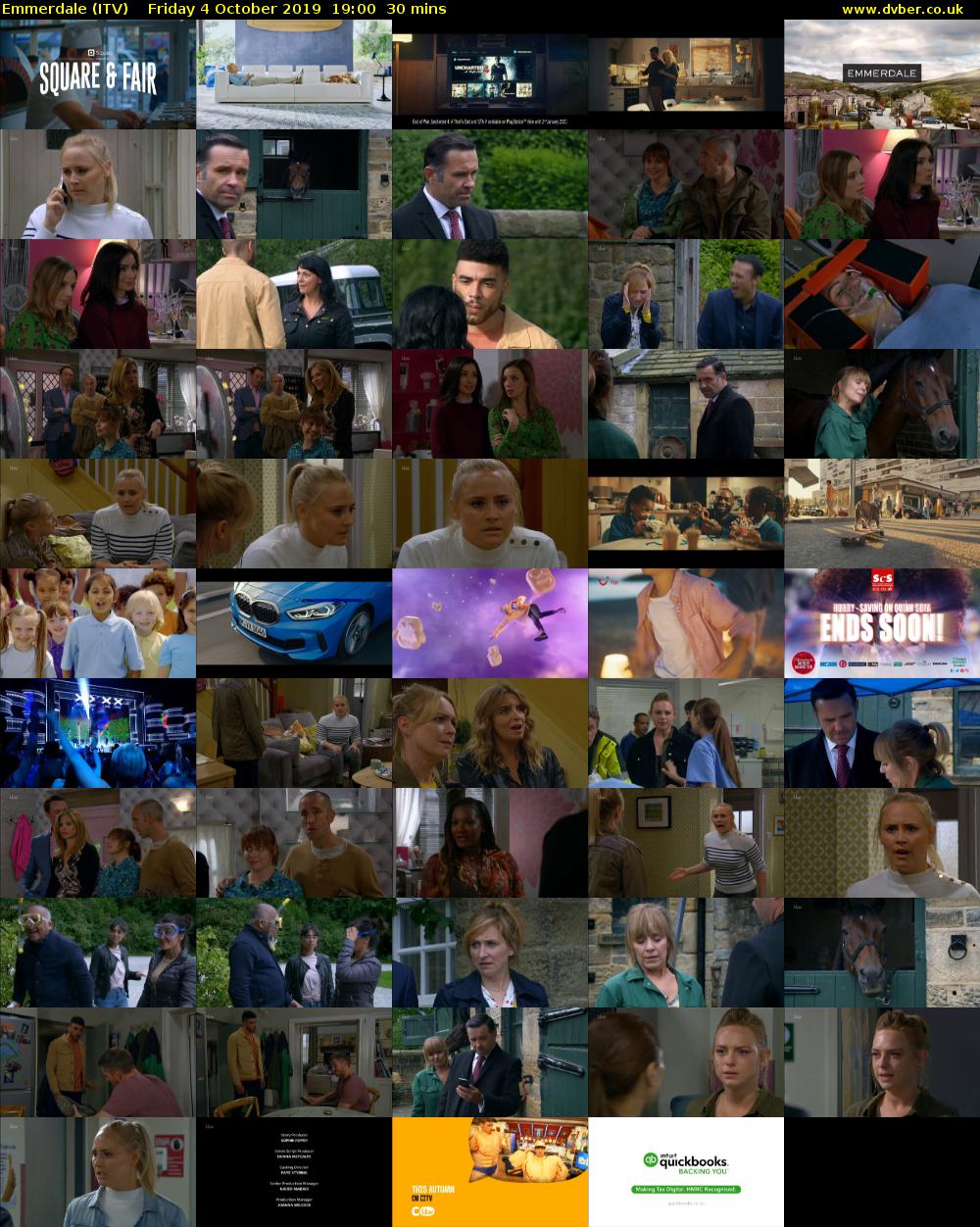 Emmerdale (ITV) Friday 4 October 2019 19:00 - 19:30