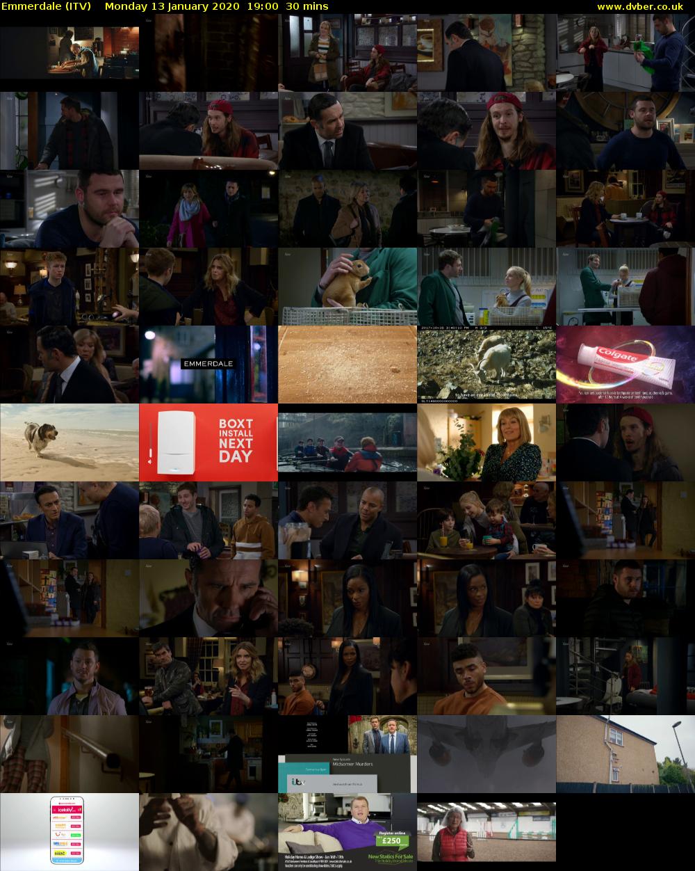 Emmerdale (ITV) Monday 13 January 2020 19:00 - 19:30