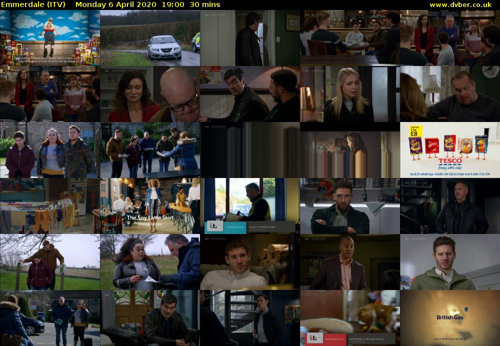 Emmerdale (ITV) Monday 6 April 2020 19:00 - 19:30