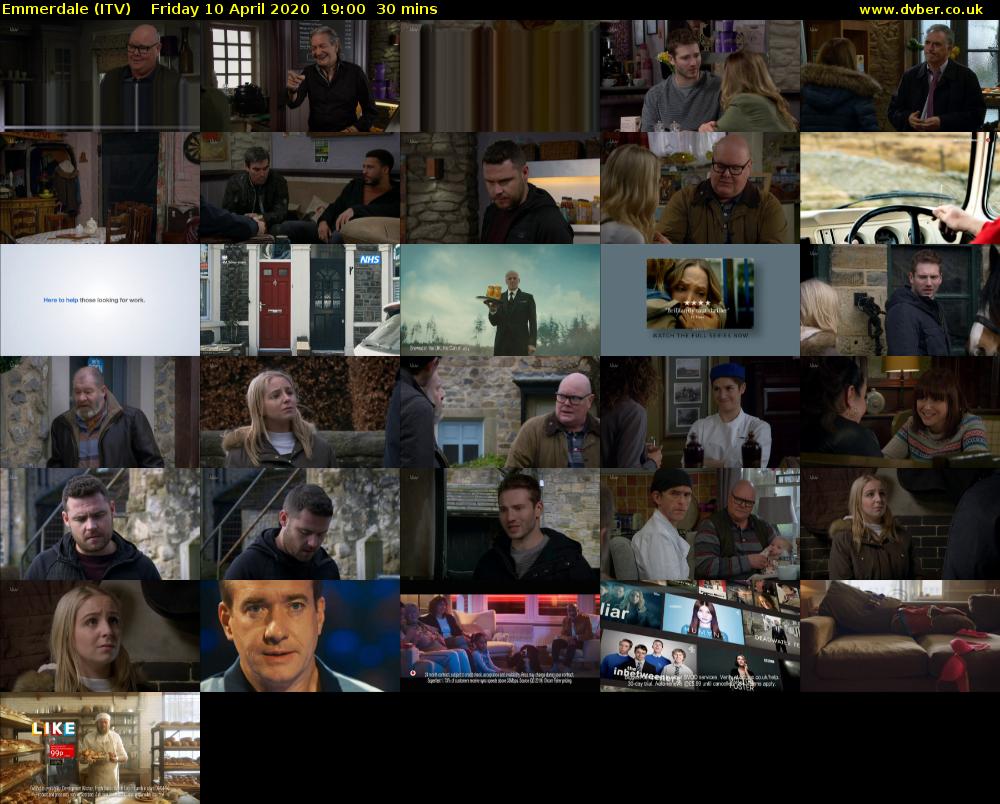 Emmerdale (ITV) Friday 10 April 2020 19:00 - 19:30