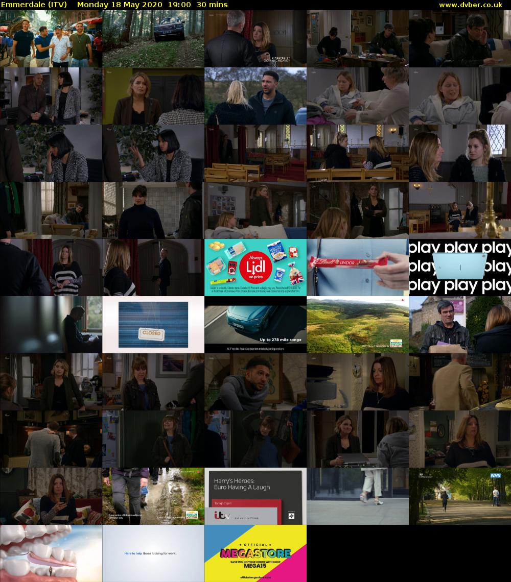 Emmerdale (ITV) Monday 18 May 2020 19:00 - 19:30