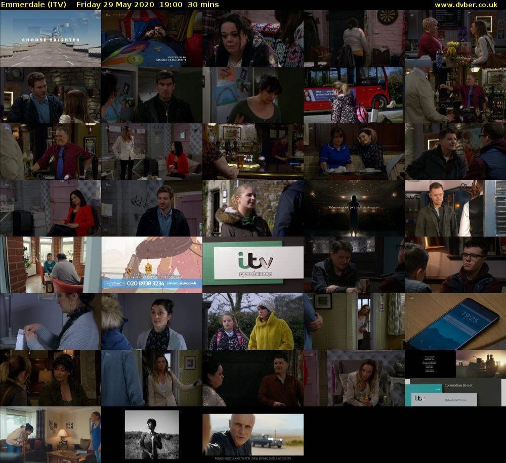 Emmerdale (ITV) Friday 29 May 2020 19:00 - 19:30