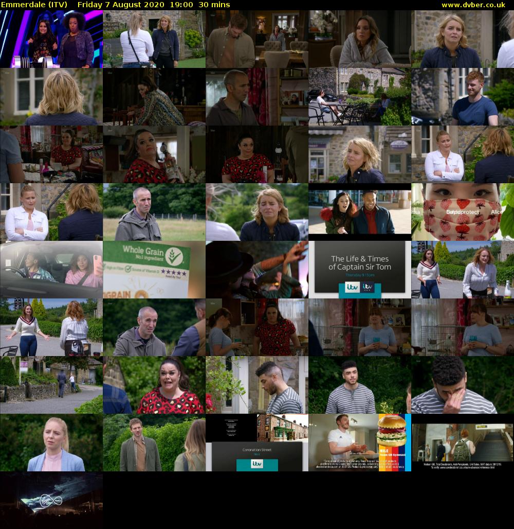 Emmerdale (ITV) Friday 7 August 2020 19:00 - 19:30