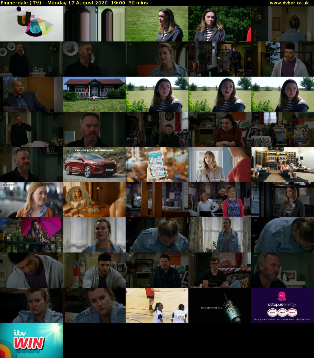 Emmerdale (ITV) Monday 17 August 2020 19:00 - 19:30