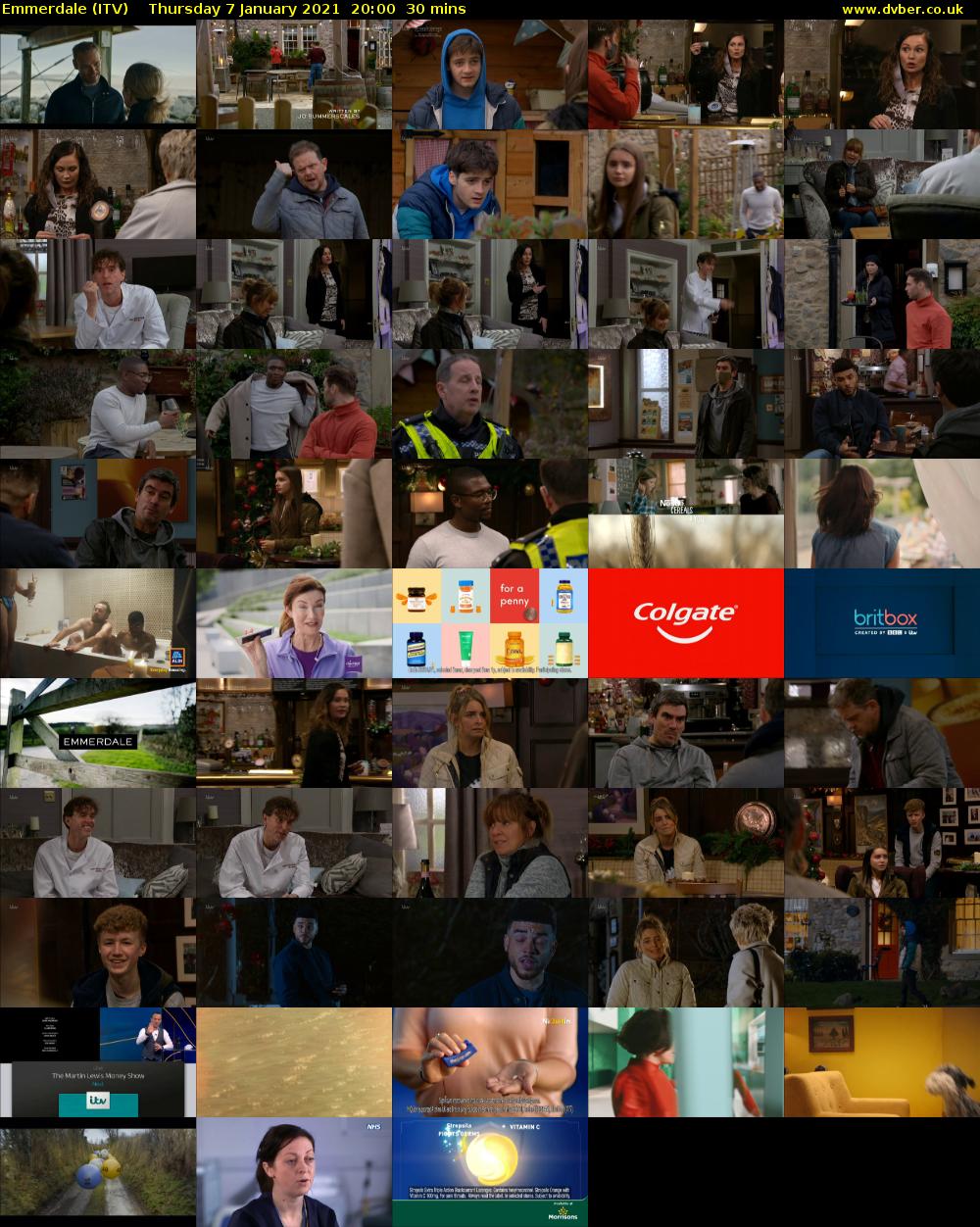 Emmerdale (ITV) Thursday 7 January 2021 20:00 - 20:30