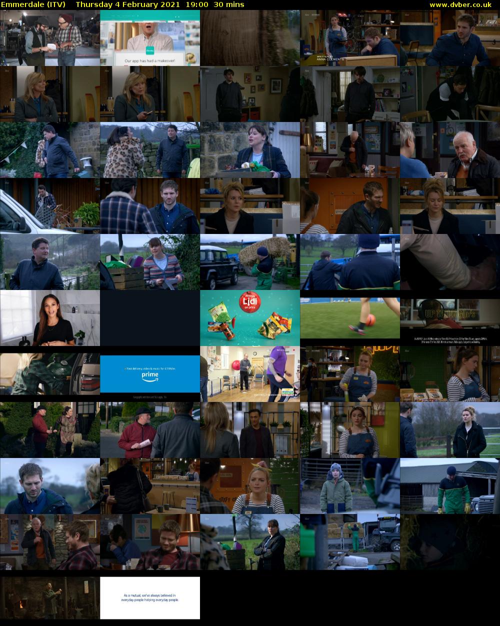 Emmerdale (ITV) Thursday 4 February 2021 19:00 - 19:30