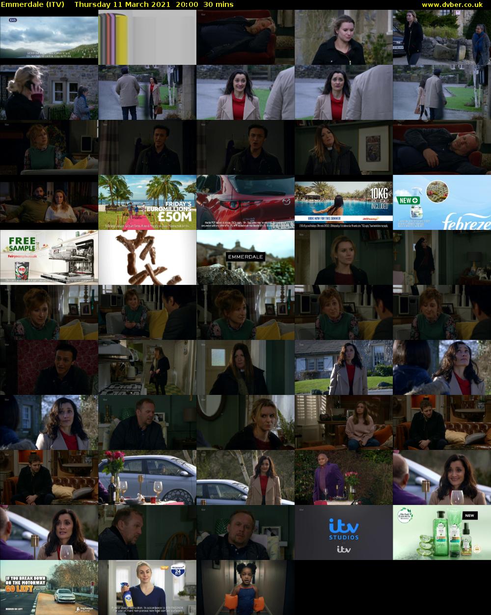 Emmerdale (ITV) Thursday 11 March 2021 20:00 - 20:30