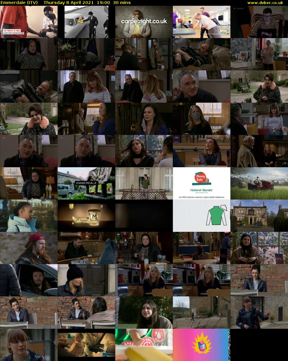 Emmerdale (ITV) Thursday 8 April 2021 19:00 - 19:30