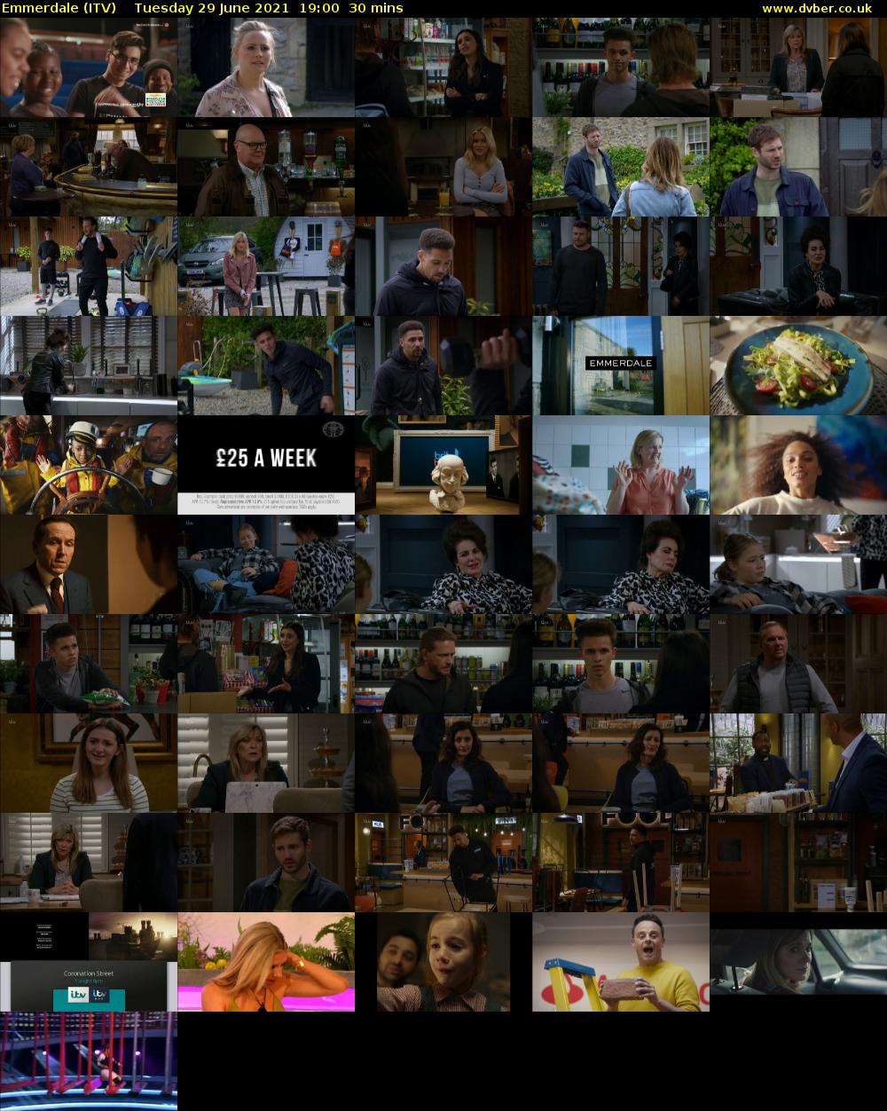 Emmerdale (ITV) Tuesday 29 June 2021 19:00 - 19:30