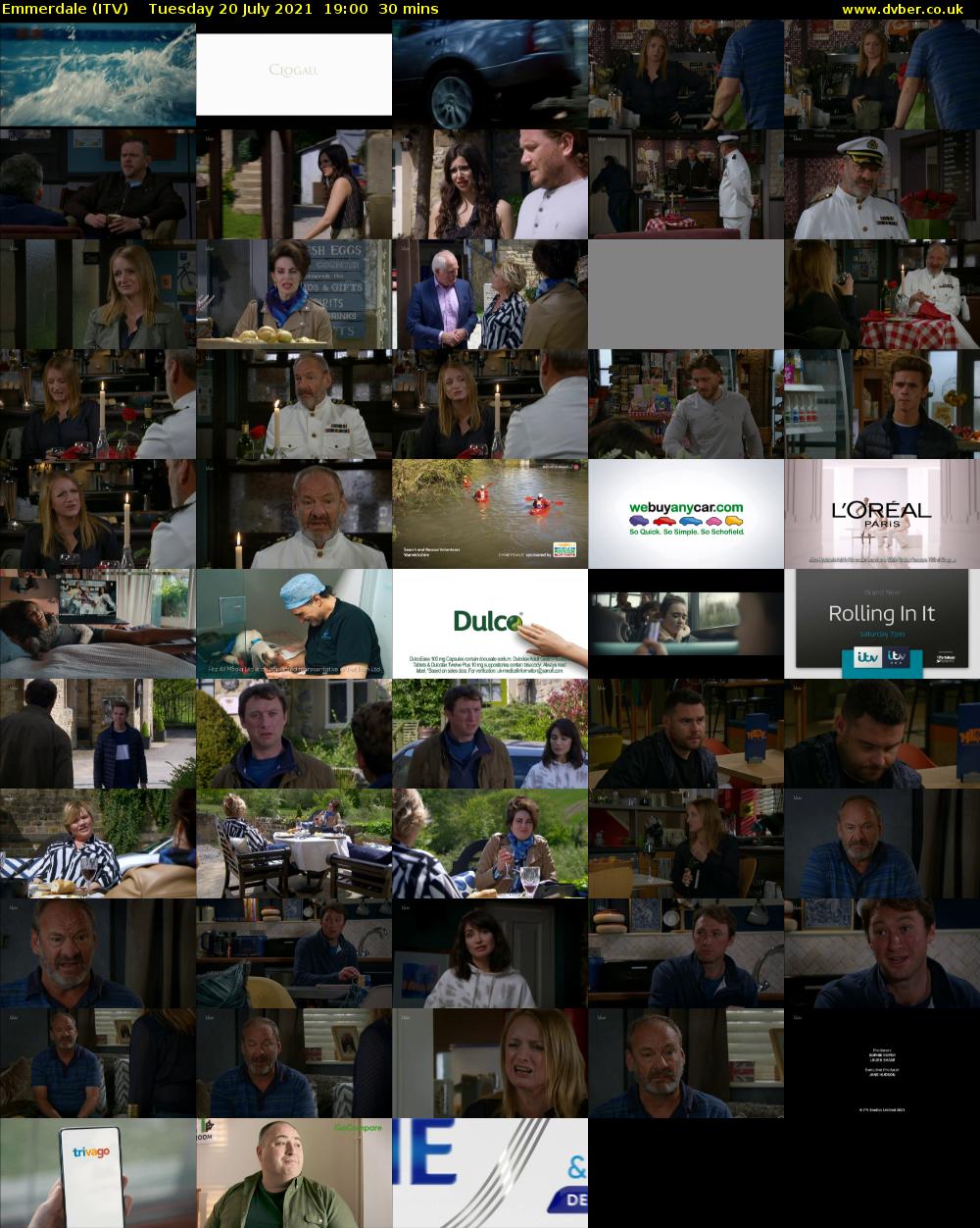 Emmerdale (ITV) Tuesday 20 July 2021 19:00 - 19:30