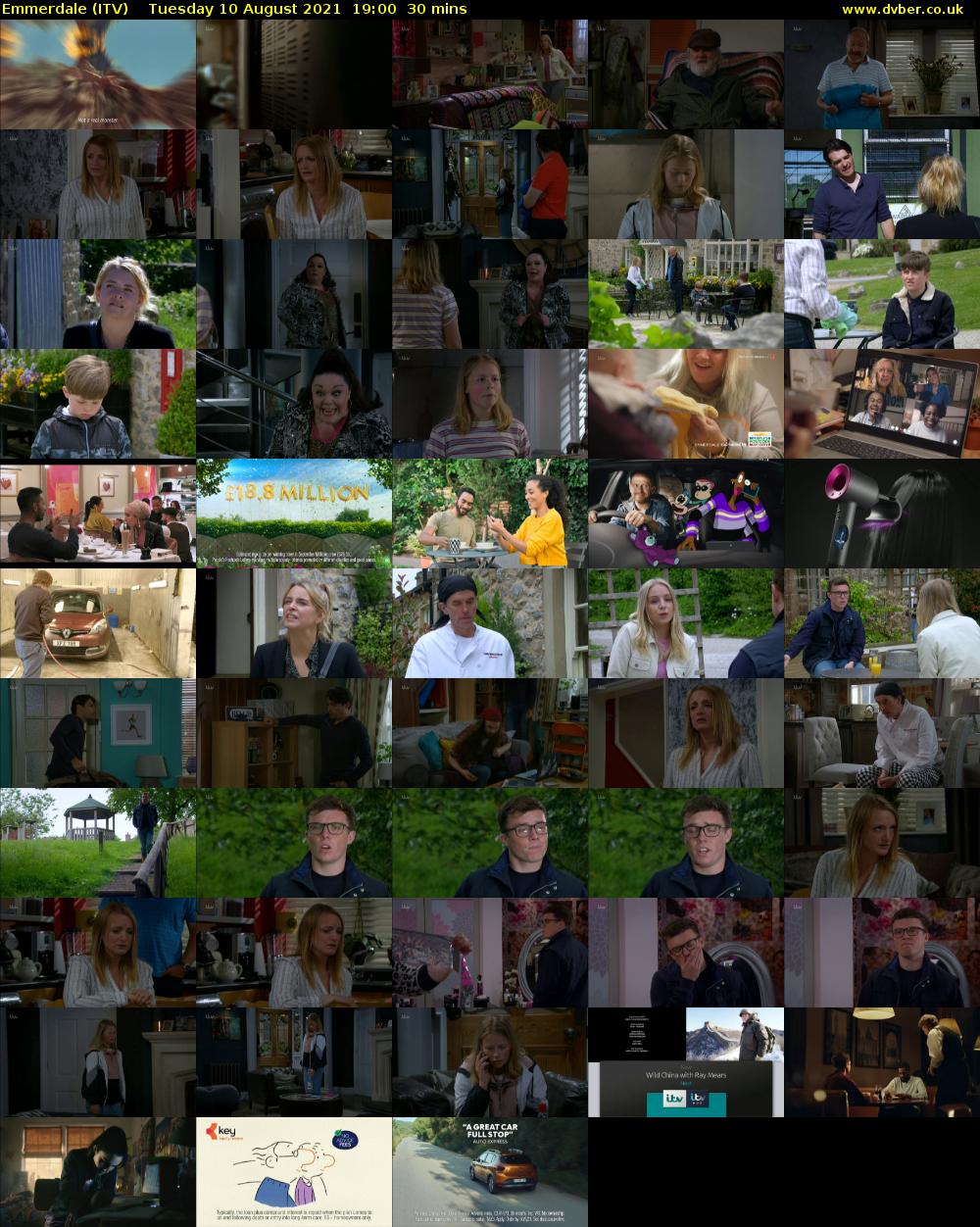 Emmerdale (ITV) Tuesday 10 August 2021 19:00 - 19:30