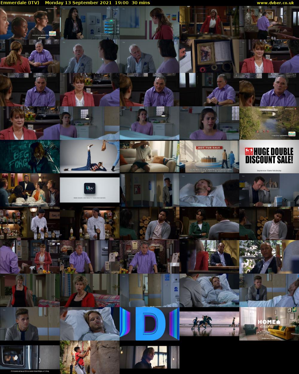 Emmerdale (ITV) Monday 13 September 2021 19:00 - 19:30
