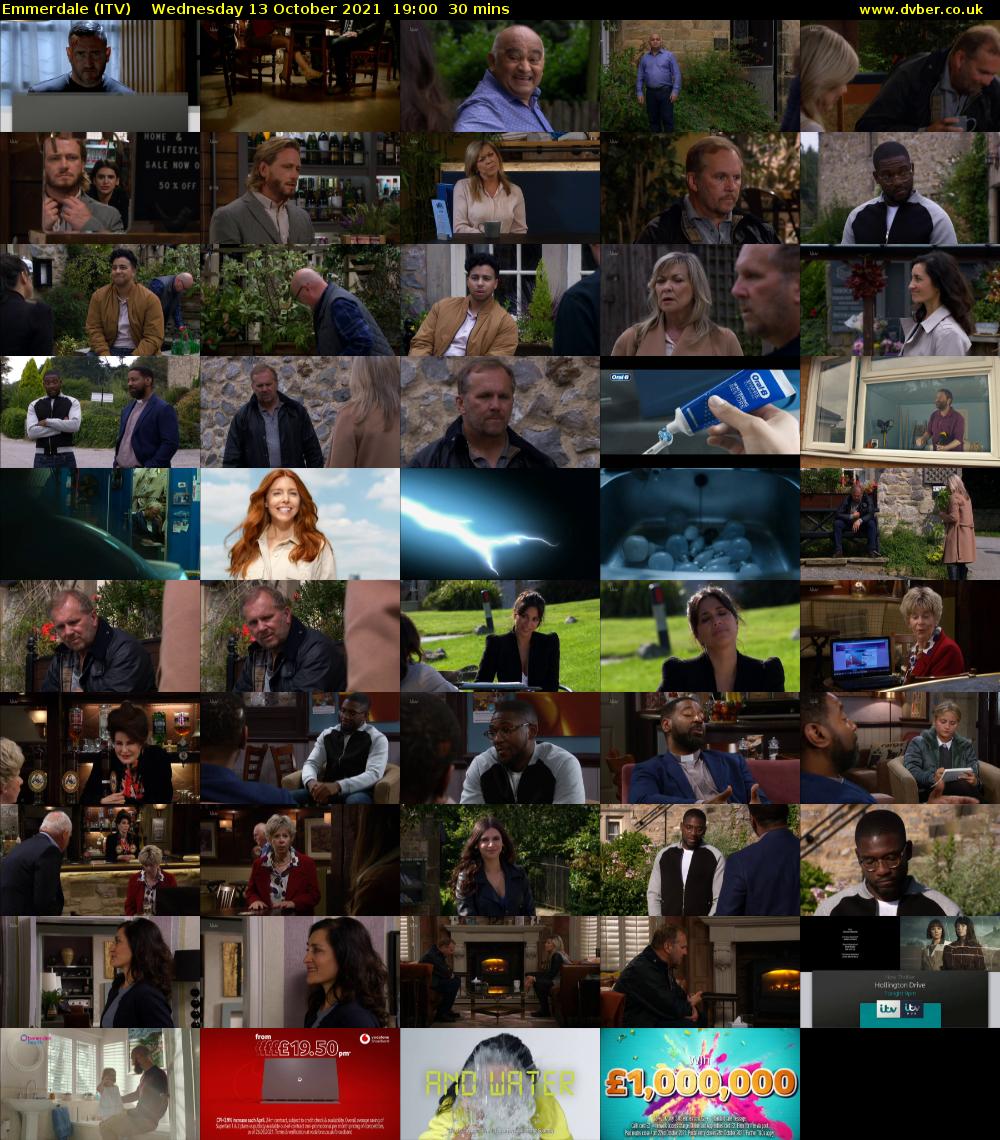 Emmerdale (ITV) Wednesday 13 October 2021 19:00 - 19:30