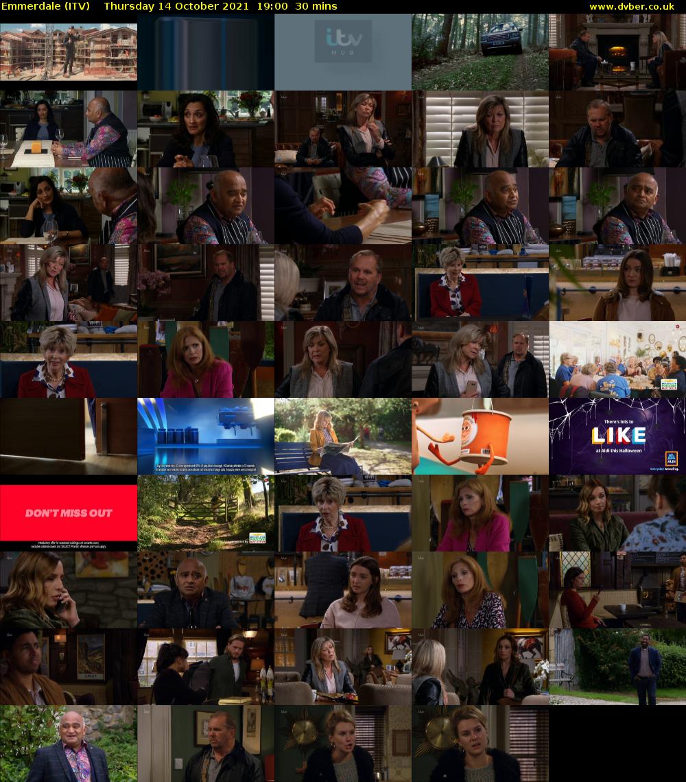 Emmerdale (ITV) Thursday 14 October 2021 19:00 - 19:30