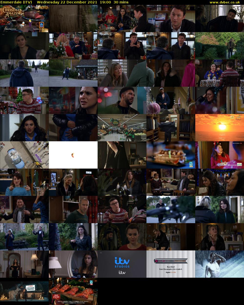 Emmerdale (ITV) Wednesday 22 December 2021 19:00 - 19:30