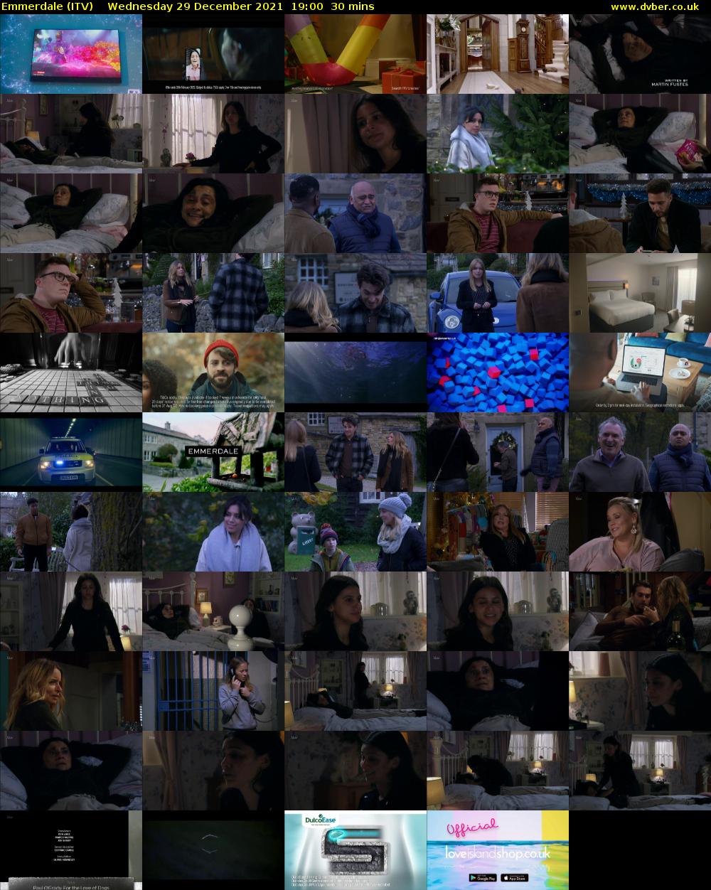 Emmerdale (ITV) Wednesday 29 December 2021 19:00 - 19:30