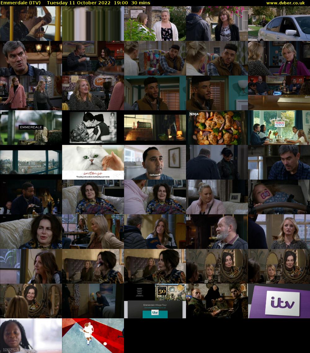 Emmerdale (ITV) Tuesday 11 October 2022 19:00 - 19:30