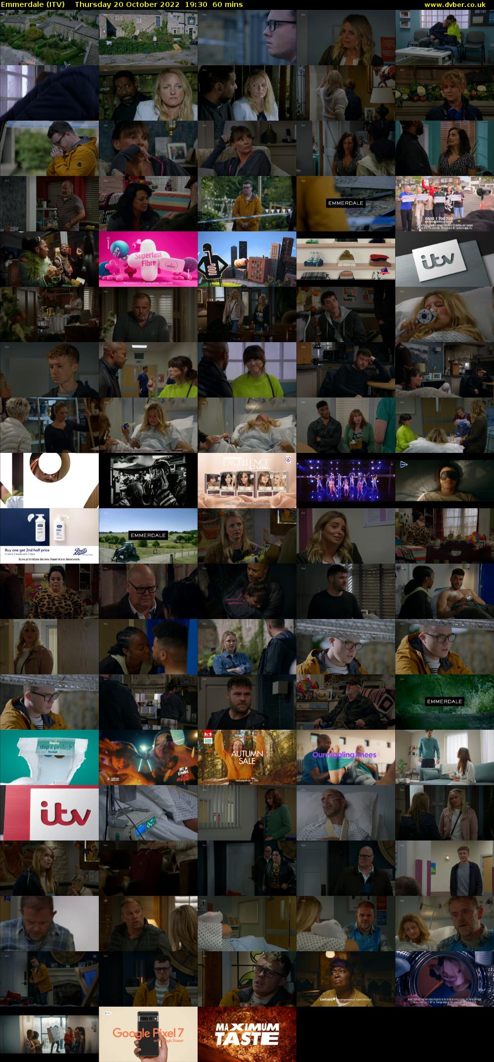 Emmerdale (ITV) Thursday 20 October 2022 19:30 - 20:30