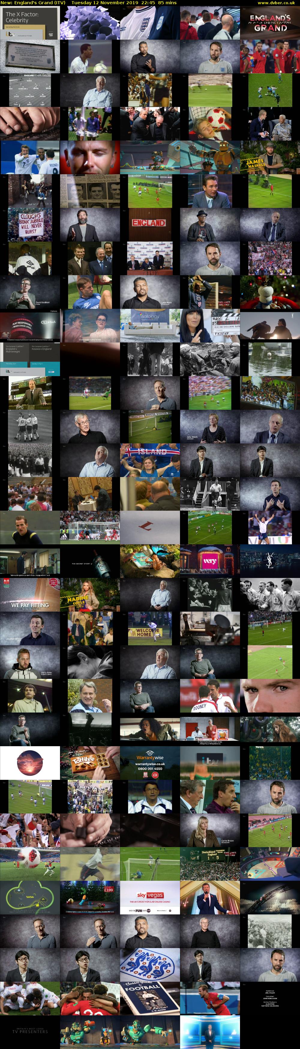England's Grand (ITV) Tuesday 12 November 2019 22:45 - 00:10