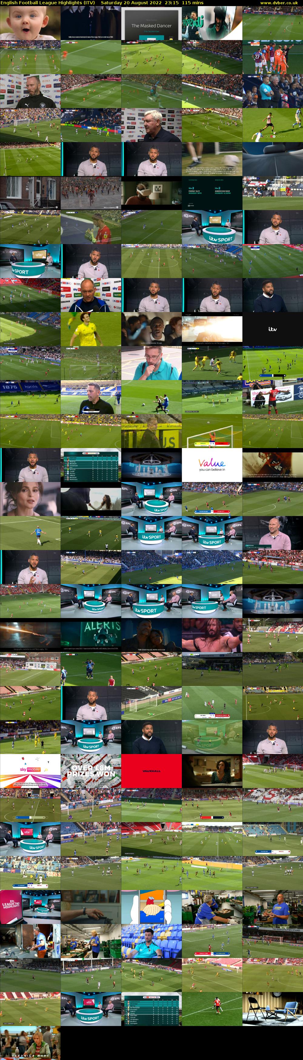English Football League Highlights (ITV) Saturday 20 August 2022 23:15 - 01:10