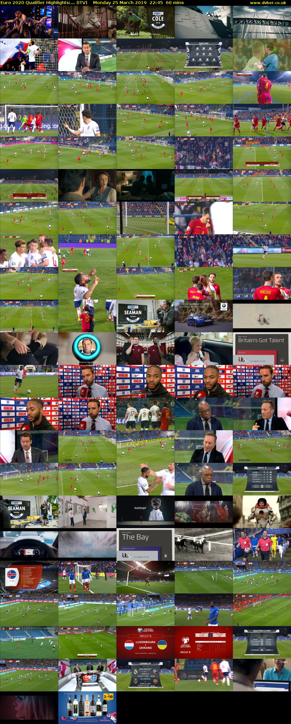 Euro 2020 Qualifier Highlights:... (ITV) Monday 25 March 2019 22:45 - 23:45