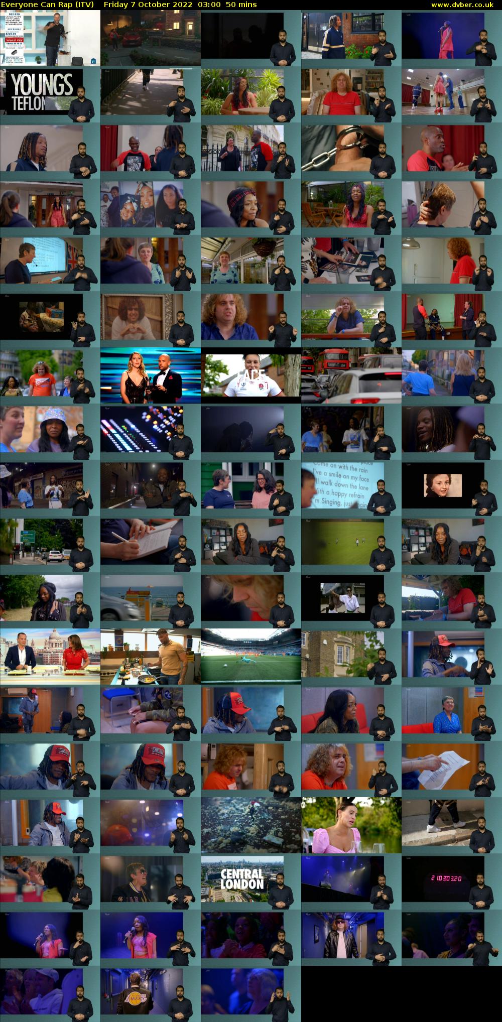 Everyone Can Rap (ITV) Friday 7 October 2022 03:00 - 03:50