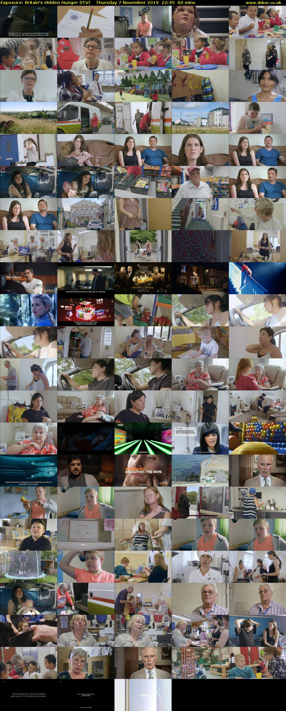 Exposure: Britain's Hidden Hunger (ITV) Thursday 7 November 2019 22:45 - 23:45