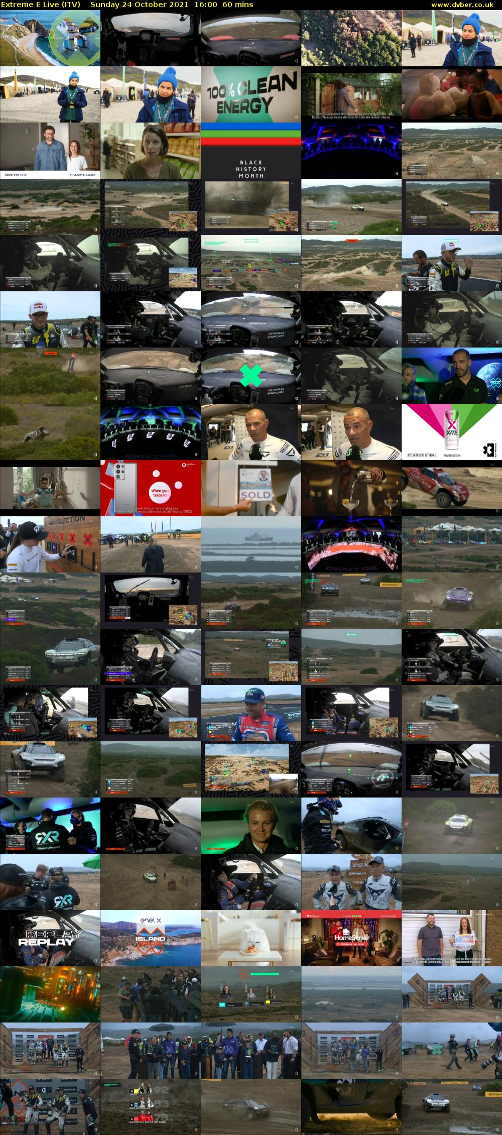 Extreme E Live (ITV) Sunday 24 October 2021 16:00 - 17:00