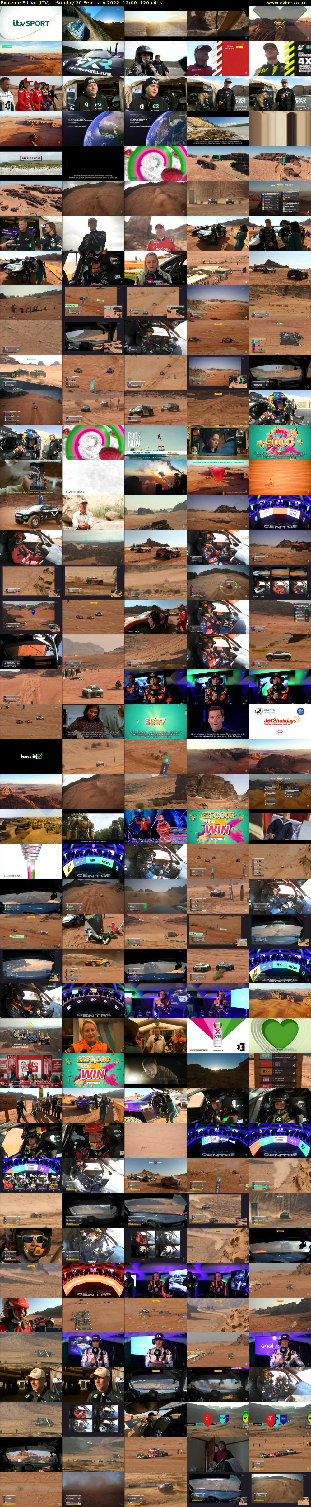 Extreme E Live (ITV) Sunday 20 February 2022 12:00 - 14:00