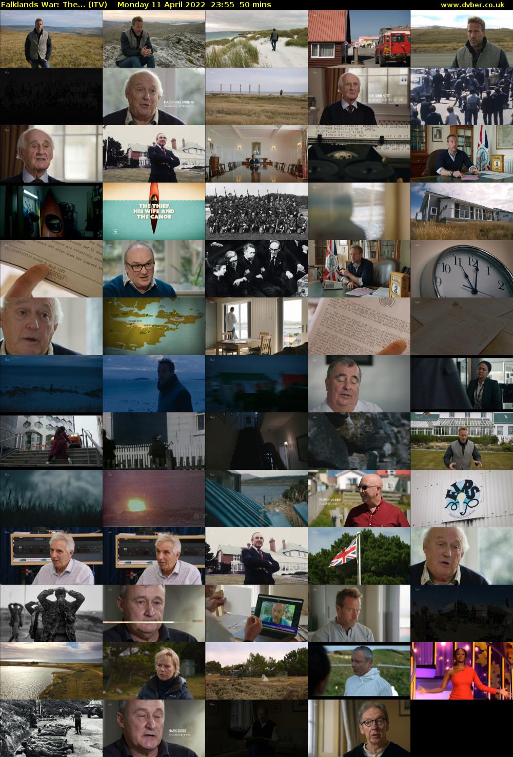 Falklands War: The... (ITV) Monday 11 April 2022 23:55 - 00:45