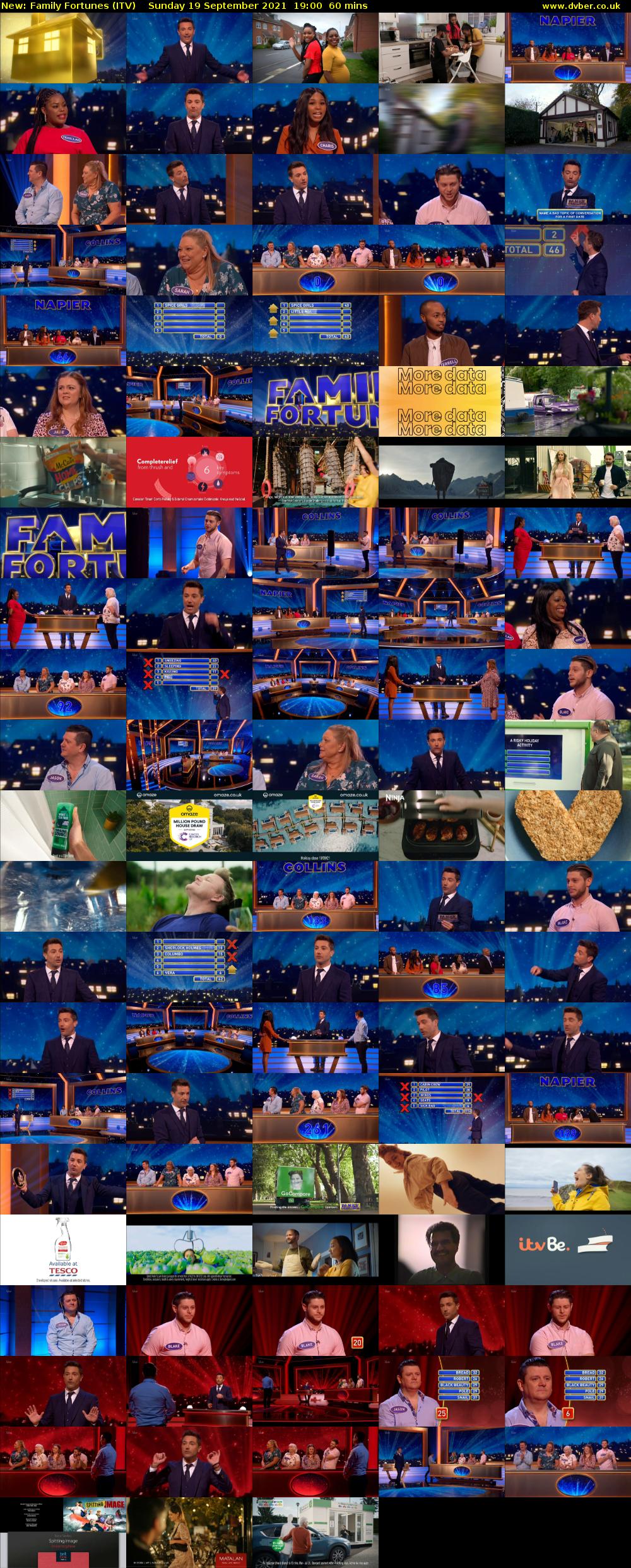 Family Fortunes (ITV) Sunday 19 September 2021 19:00 - 20:00