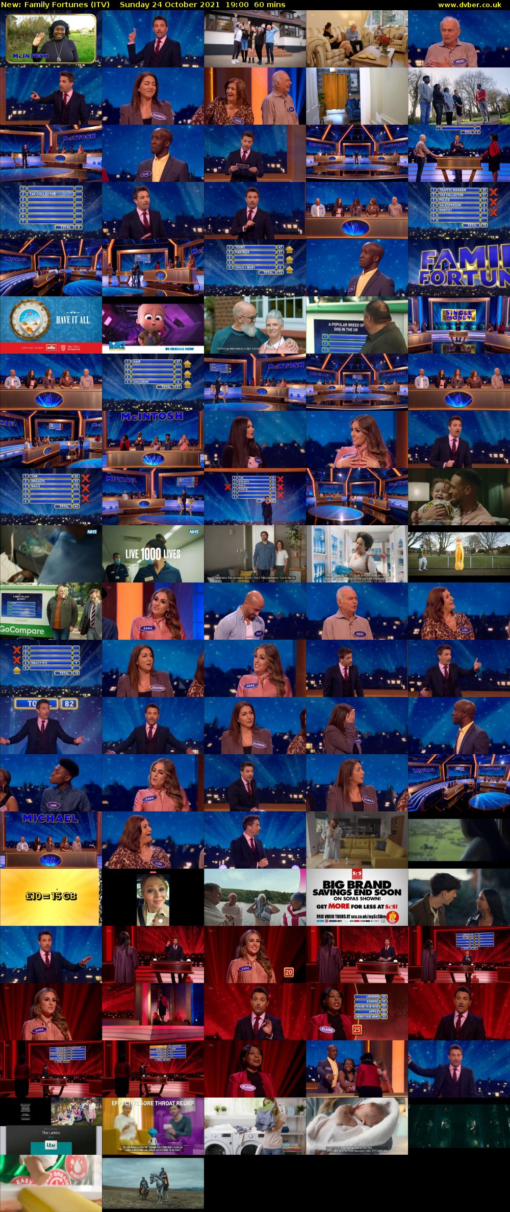 Family Fortunes (ITV) Sunday 24 October 2021 19:00 - 20:00